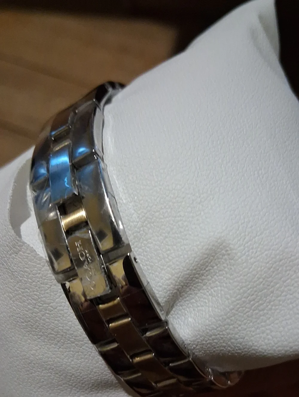 Coach Two-Tone Rectangular Men’s Watch - Gold and Silver Accents